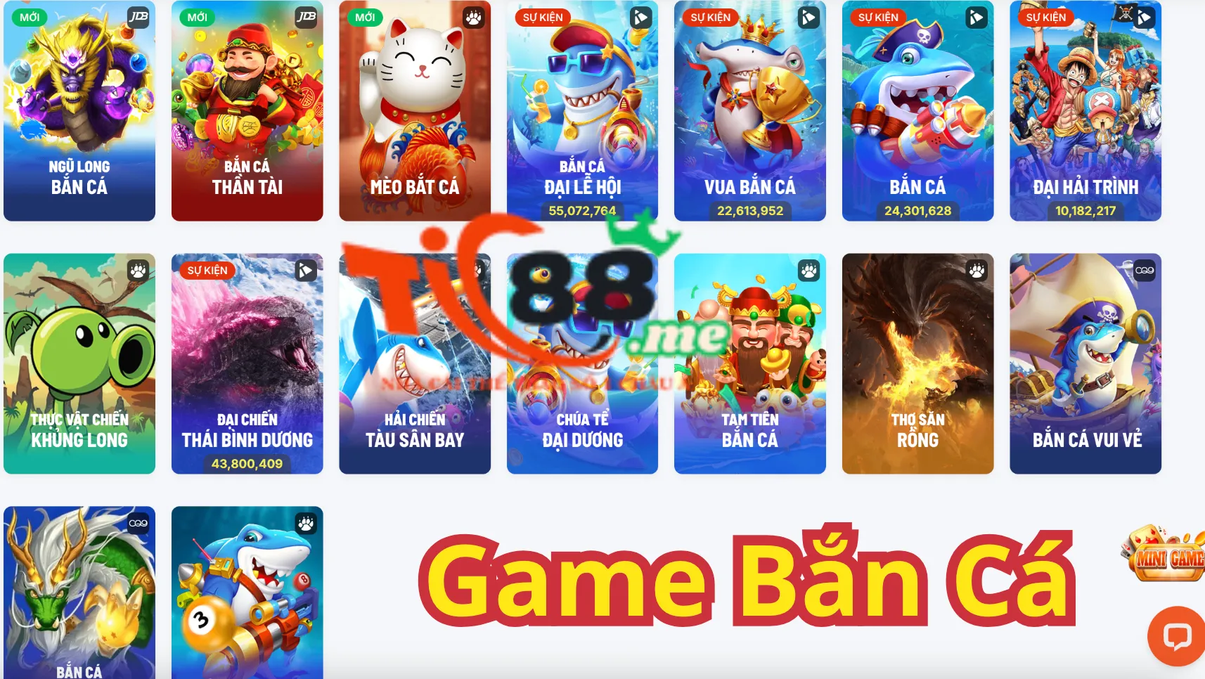 Hướng dẫn cách chơi game bắn cá Tic88